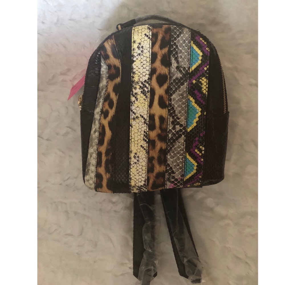 Betsey Johnson Snake My Day Multicolored Backpack NWT